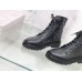 Jimmy Choo Cora Flat Combat Boots In Black Leather Jimmy Choo Cora Flat Combat Boots In Black Leather