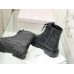 Jimmy Choo Cora Flat Combat Boots In Black Leather Jimmy Choo Cora Flat Combat Boots In Black Leather