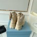 Prada Monolith Boots in Beige Leather and Nylon Fabric Prada Monolith Boots in Beige Leather and Nylon Fabric
