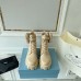 Prada Monolith Boots in Beige Leather and Nylon Fabric Prada Monolith Boots in Beige Leather and Nylon Fabric