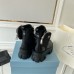 Prada Monolith Boots in Black Leather and Nylon Fabric Prada Monolith Boots in Black Leather and Nylon Fabric