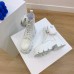 Prada Monolith Boots in White Leather and Nylon Fabric Prada Monolith Boots in White Leather and Nylon Fabric