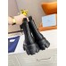 Prada Monolith Ankle Boots in Black Brushed Leather Prada Monolith Ankle Boots in Black Brushed Leather