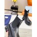 Prada Monolith Ankle Boots in Black Brushed Leather Prada Monolith Ankle Boots in Black Brushed Leather