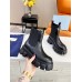 Prada Monolith Ankle Boots in Black Brushed Leather Prada Monolith Ankle Boots in Black Brushed Leather