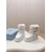 Prada White Shearling Apres-ski Boots