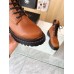 Prada Chelsea Boots in Cognac Leather and Re-Nylon