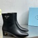 Prada Ankle Boots 55mm in Black Leather Prada Ankle Boots 55mm in Black Leather