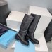 Prada Knee-High Boots 55mm in Black Leather Prada Knee-High Boots 55mm in Black Leather