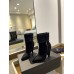 Saint Laurent Niki Ankle Boots in Black Suede Leather Saint Laurent Niki Ankle Boots in Black Suede Leather