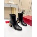 Valentino Heritage Ankle Boot 60mm In Black Calfskin Leather Valentino Heritage Ankle Boot 60mm In Black Calfskin Leather