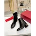 Valentino Heritage Ankle Boot 60mm In Black Calfskin Leather Valentino Heritage Ankle Boot 60mm In Black Calfskin Leather