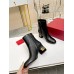 Valentino Heritage Ankle Boot 60mm In Black Calfskin Leather Valentino Heritage Ankle Boot 60mm In Black Calfskin Leather
