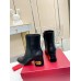 Valentino Heritage Ankle Boot 60mm In Black Calfskin Leather Valentino Heritage Ankle Boot 60mm In Black Calfskin Leather