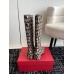 Valentino VLogo Type Knee Boots in Black Toile Iconographe fabric Valentino VLogo Type Knee Boots in Black Toile Iconographe fabric