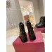Valentino Vlogo Signature Combat Boots in Noir Toile Iconographe Valentino Vlogo Signature Combat Boots in Noir Toile Iconographe
