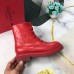 Valentino Red Leather VLogo Combat Boots Valentino Red Leather VLogo Combat Boots