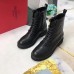 Valentino Black Leather VLogo Combat Boots Valentino Black Leather VLogo Combat Boots