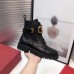Valentino Vlogo Combat Boot 35MM In Black Calfskin Valentino Vlogo Combat Boot 35MM In Black Calfskin