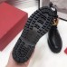Valentino Vlogo Combat Boot 35MM In Black Calfskin Valentino Vlogo Combat Boot 35MM In Black Calfskin