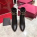 Valentino Rockstud Ankle Boots 70mm In Black Leather Valentino Rockstud Ankle Boots 70mm In Black Leather