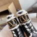 Valentino VLogo Combat Boots with Shearling Lining Valentino VLogo Combat Boots with Shearling Lining