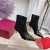 Valentino Black Rockstud Ankle Boots with Sculpted Heel Valentino Black Rockstud Ankle Boots with Sculpted Heel