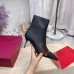 Valentino Black Rockstud Ankle Boots with Sculpted Heel Valentino Black Rockstud Ankle Boots with Sculpted Heel