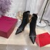 Valentino Black Rockstud Ankle Boots with Sculpted Heel Valentino Black Rockstud Ankle Boots with Sculpted Heel