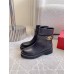 Valentino Garavani VLogo Locke Ankle Boots in Black Leather