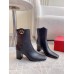 Valentino VLogo The Bold Edition Ankle Boots 70mm in Black Calfskin Valentino VLogo The Bold Edition Ankle Boots 70mm in Black Calfskin