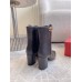 Valentino VLogo The Bold Edition Ankle Boots 70mm in Black Calfskin Valentino VLogo The Bold Edition Ankle Boots 70mm in Black Calfskin