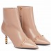 Valentino Nude Rockstud Ankle Boots with Sculpted Heel Valentino Nude Rockstud Ankle Boots with Sculpted Heel