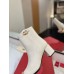 Valentino VLogo The Bold Edition Ankle Boots 70mm in White Calfskin Valentino VLogo The Bold Edition Ankle Boots 70mm in White Calfskin