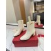 Valentino VLogo The Bold Edition Ankle Boots 70mm in White Calfskin Valentino VLogo The Bold Edition Ankle Boots 70mm in White Calfskin