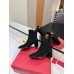 Valentino VLogo The Bold Edition Ankle Boots 70mm in Black Suede Leather Valentino VLogo The Bold Edition Ankle Boots 70mm in Black Suede Leather