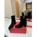Valentino VLogo The Bold Edition Ankle Boots 70mm in Black Suede Leather Valentino VLogo The Bold Edition Ankle Boots 70mm in Black Suede Leather