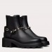 Valentino Beatle Rockstud Boots 55mm in Black Leather Valentino Beatle Rockstud Boots 55mm in Black Leather
