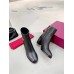 Valentino VLogo Ankle Boots 75mm In Black Leather