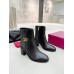 Valentino VLogo Ankle Boots 75mm In Black Leather