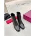 Valentino VLogo Ankle Boots 75mm In Black Leather