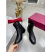 Valentino VLogo Signature Ankle Boots In Black Leather Valentino VLogo Signature Ankle Boots In Black Leather
