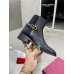 Valentino VLogo Signature Ankle Boots In Black Leather Valentino VLogo Signature Ankle Boots In Black Leather