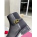 Valentino VLogo Signature Ankle Boots In Black Leather Valentino VLogo Signature Ankle Boots In Black Leather