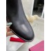 Valentino VLogo Signature Ankle Boots In Black Leather Valentino VLogo Signature Ankle Boots In Black Leather