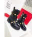 Valentino Roman Stud Combat Boots In Black Calfskin Valentino Roman Stud Combat Boots In Black Calfskin