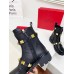 Valentino Roman Stud Combat Boots In Black Calfskin Valentino Roman Stud Combat Boots In Black Calfskin