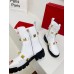 Valentino Roman Stud Combat Boots In White Calfskin Valentino Roman Stud Combat Boots In White Calfskin