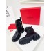 Valentino Black Roman Stud Combat Boots with Tonal Studs Valentino Black Roman Stud Combat Boots with Tonal Studs