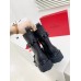Valentino Black Roman Stud Combat Boots with Tonal Studs Valentino Black Roman Stud Combat Boots with Tonal Studs